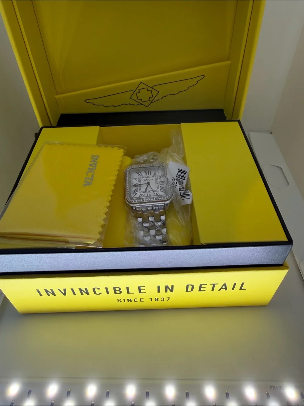 Invicta Angel Vetriane Silver Crystal-Accent Roman Dial Women's Watch 28mm